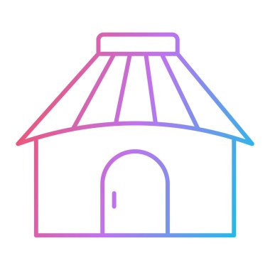 ev web simgesi basit illüstrasyon