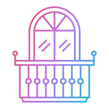 kapı simgesi vektör illüstrasyonu