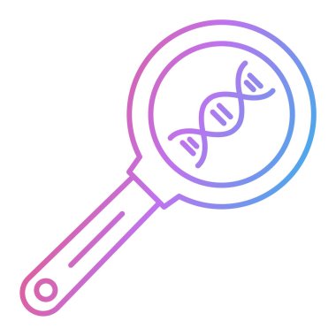 DNA arama simgesi vektör gösterimi