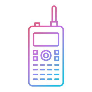 cep telefonu simgesi. özet vektör illüstrasyon sembolü