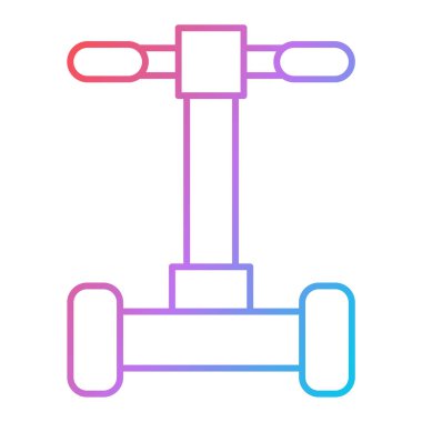 Çizgi biçimi izole edilmiş vektör illüstrasyonunda çizgi su pompası simgesi