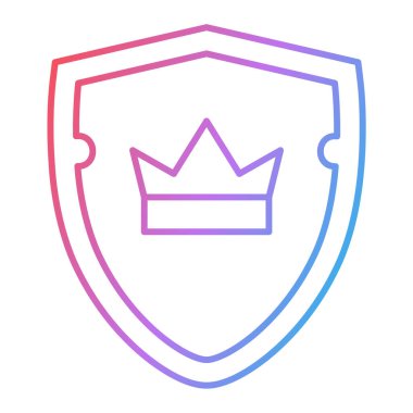 kalkan simgesi, vektör illüstrasyonu