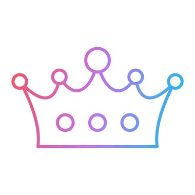 taç simgesi vektör illüstrasyonu