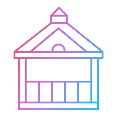 Bir sirk ikonunun vektör çizimi