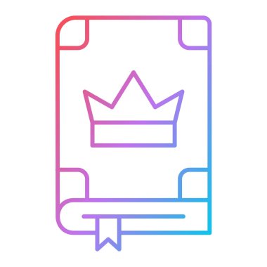 Bir kral simgesinin vektör illüstrasyonu