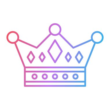 taç simgesi vektör illüstrasyonu