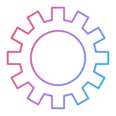 dişli simgesi vektör illüstrasyonu