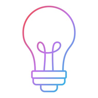 ampul ışığı simgesi vektör illüstrasyon tasarımı