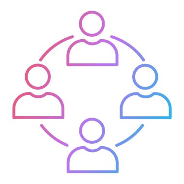 İnsan simgesinin vektör illüstrasyonu