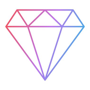 Elmas simgesi vektör illüstrasyonu