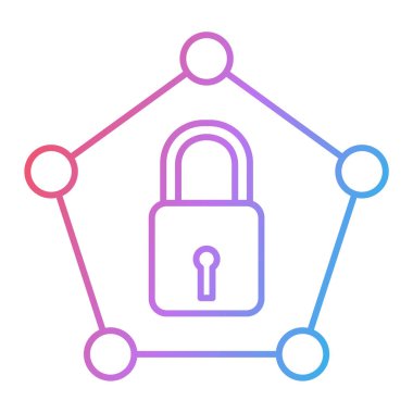 ikon vektör illüstrasyonunu kilitle