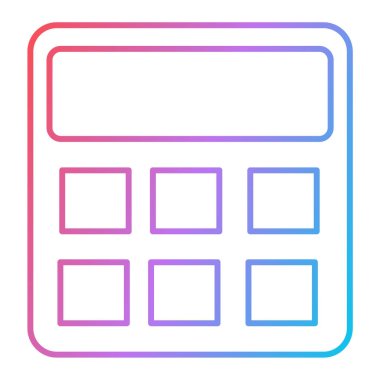 hesap makinesi simgesi vektör çizim şablonu