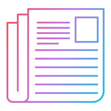 belge simgesi vektör illüstrasyonu