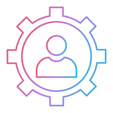 ayarlar vektör ince çizgi simgesi