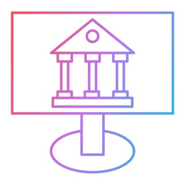 Modern eğitim ikonunun vektör illüstrasyonu