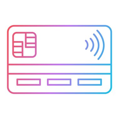 Kredi kartı vektör simgesi