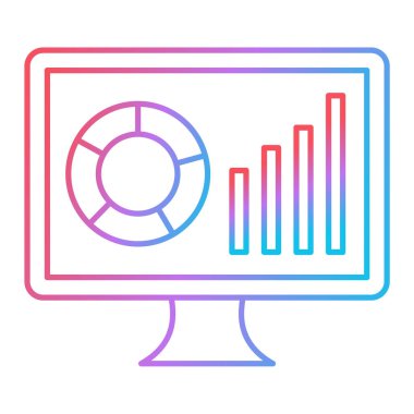 veri analiz simgesi vektör illüstrasyonu