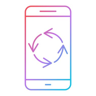 akıllı telefon okları, cep telefonu ve ok vektör çizimi