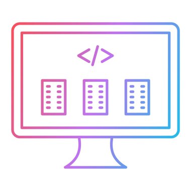 veri aktarım simgesi vektör illüstrasyonu