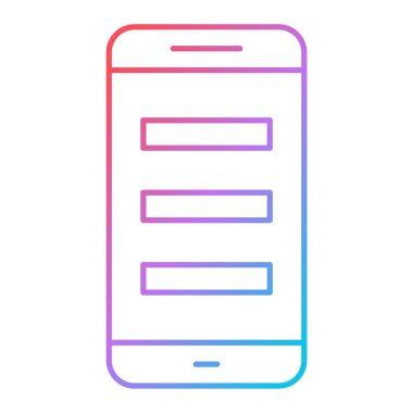 cep telefonu ikonu vektör illüstrasyonu