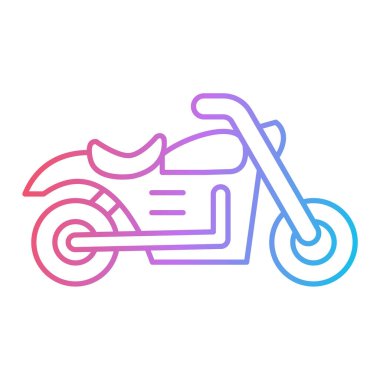 motosiklet simgesi vektör illüstrasyonu
