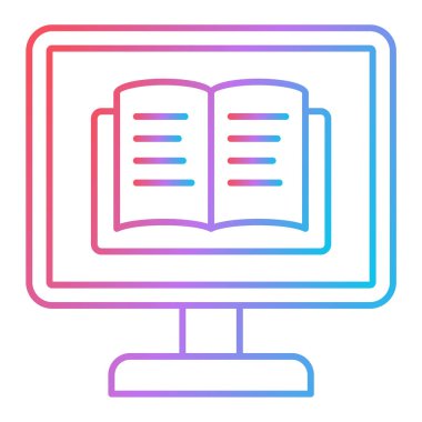 kitap simgesi vektör illüstrasyonu