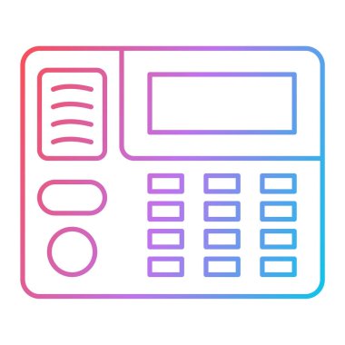 hesap makinesi simgesi vektör illüstrasyonu