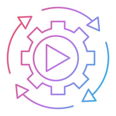 seo modern simgesinin vektör illüstrasyonu