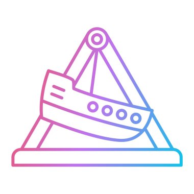 Bir gemi simgesinin vektör çizimi