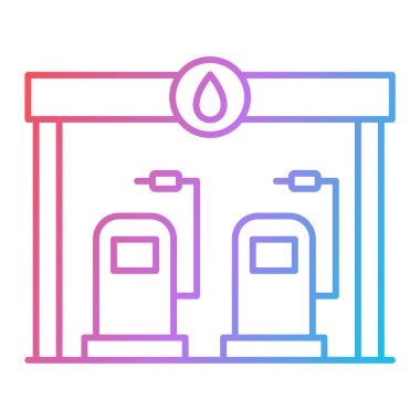 Yağ pompası ikonu. vektör illüstrasyonu