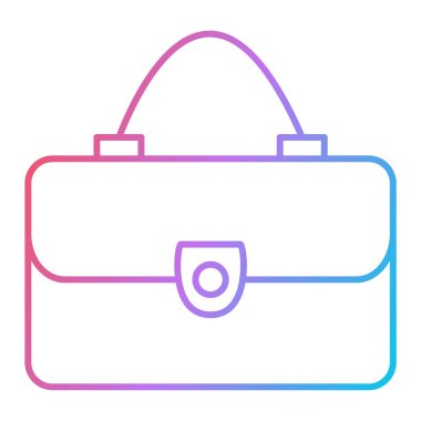 çanta simgesi vektör illüstrasyonu