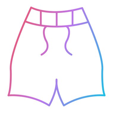 İç çamaşırı. Web simgesi basit illüstrasyon