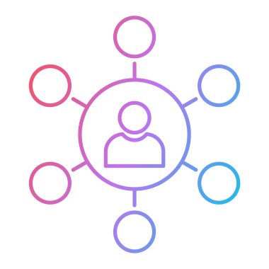 seo modern simgesinin vektör illüstrasyonu