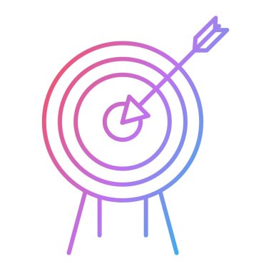 ok simgesi vektör illüstrasyon tasarımı olan hedef