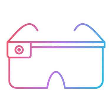 gözlük ikonu vektör illüstrasyonu