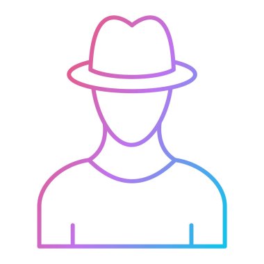 man simgesi vektör illüstrasyonu