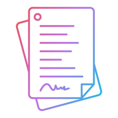 belge simgesi vektör illüstrasyonu