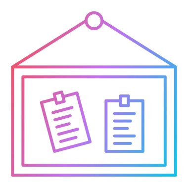 Web ve mobil uygulama tasarımınız için beyaz arkaplanda izole edilmiş pano simgesi vektörü, kontrol listesi logosu kavramı