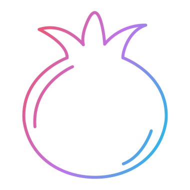 Taze meyve simgesinin vektör illüstrasyonu 