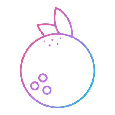 Taze meyve simgesinin vektör illüstrasyonu 