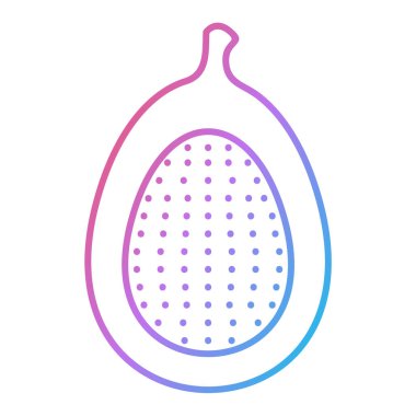 Taze meyve simgesinin vektör illüstrasyonu 