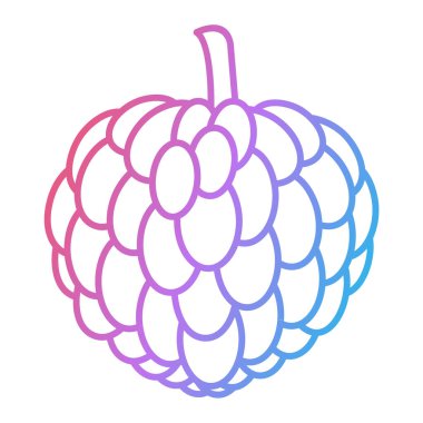 meyve ve sebze ikonu, organik gıda konsepti. vektör illüstrasyonu