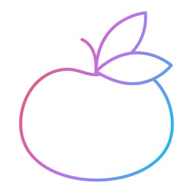 meyve ve sebze ikonu, organik gıda konsepti. vektör illüstrasyonu