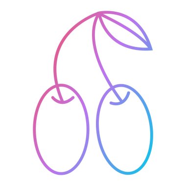 meyve ve sebze ikonu, organik gıda konsepti. vektör illüstrasyonu