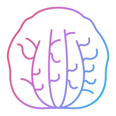 Sebzelerin pembe çizgi mor vektör karikatürü 