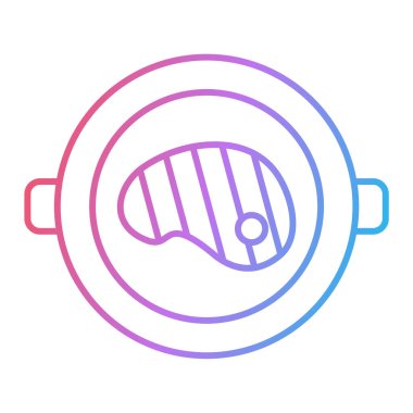 Et ikonu. İnce çizgi sembolü. vektör illüstrasyonu.