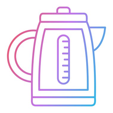 Çaydanlık. Web simgesi basit illüstrasyon