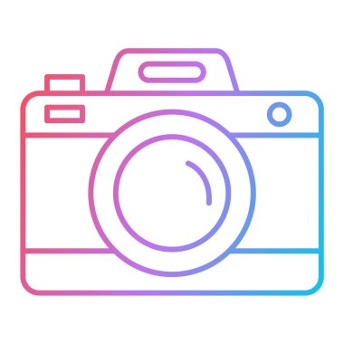 kamera simgesi vektör illüstrasyonu