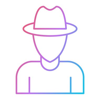 man simgesi vektör illüstrasyon tasarımı