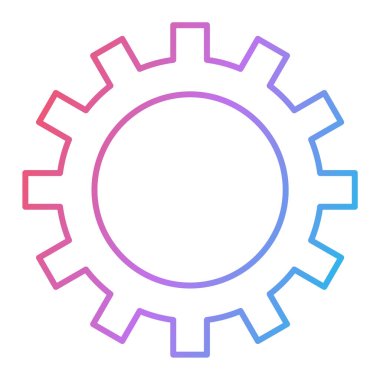 dişli simgesi vektör illüstrasyonu